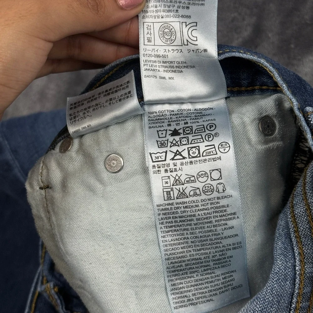 Levi's 569 Loose Straight Jeans Mens 38x30 Blue Denim Relaxed Fit 00569-0162